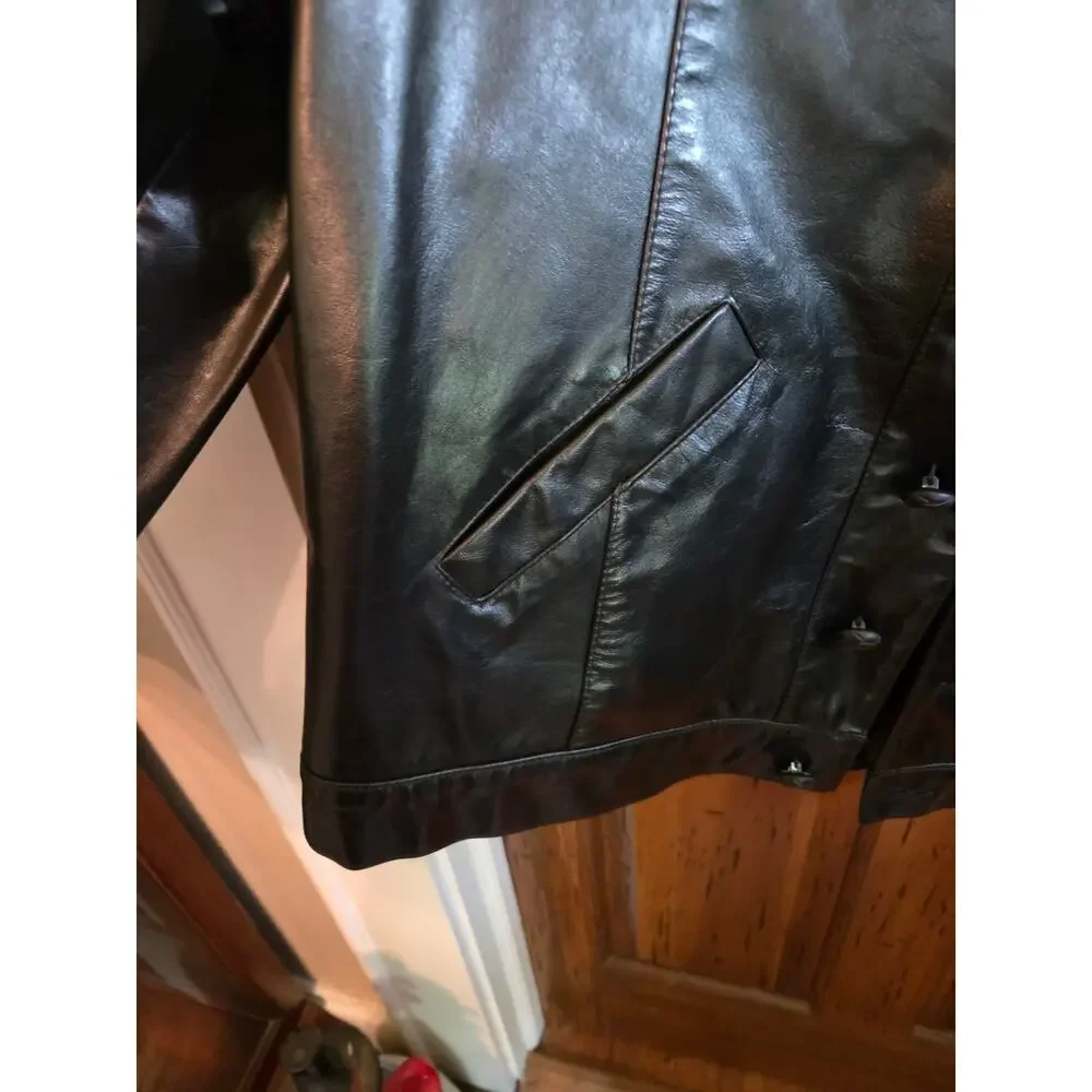 Vintage tony lama leather jacket 11/30/86 original tags.Original receipt.